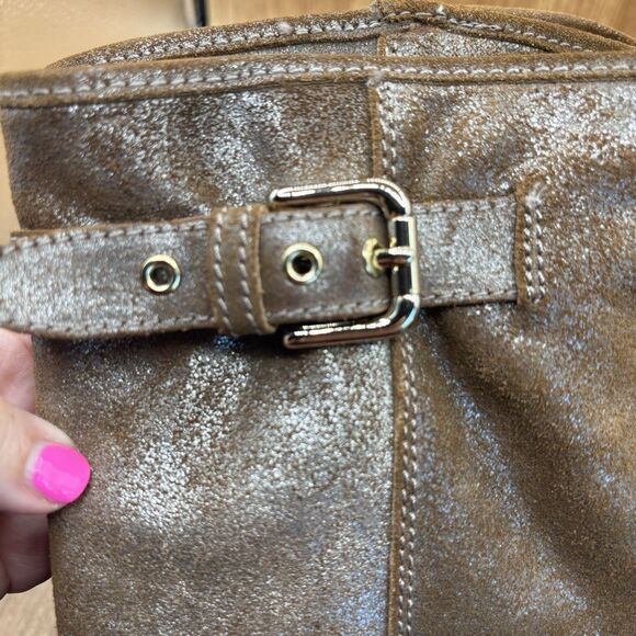 Coach TANESHA Suede Snow After-Ski Wedge Mid-Calf Boot  Size 7 READ - Picture 10 of 12